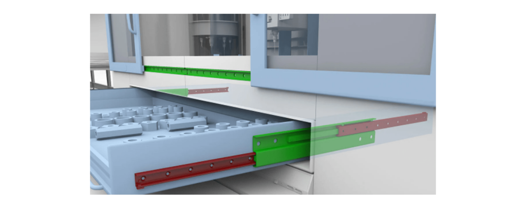 Teleskopschienen, bidirektional, Telescopic Rail