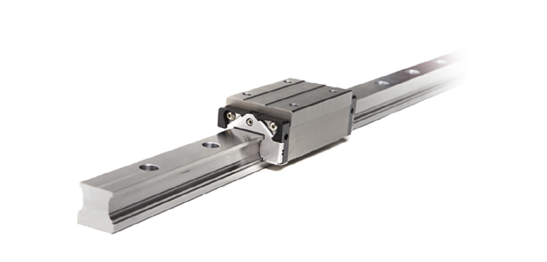 Re-circulating ball profiled linear guide