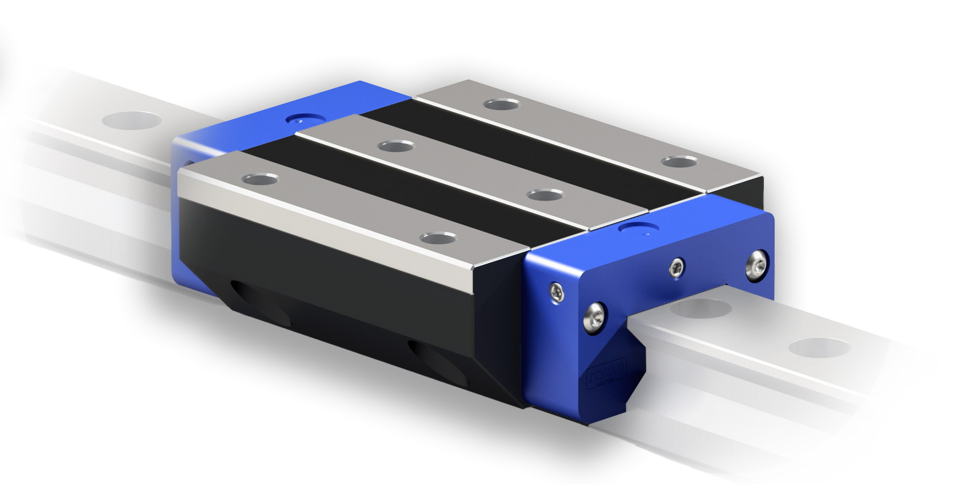 Profiled recirculating roller guides Carriage