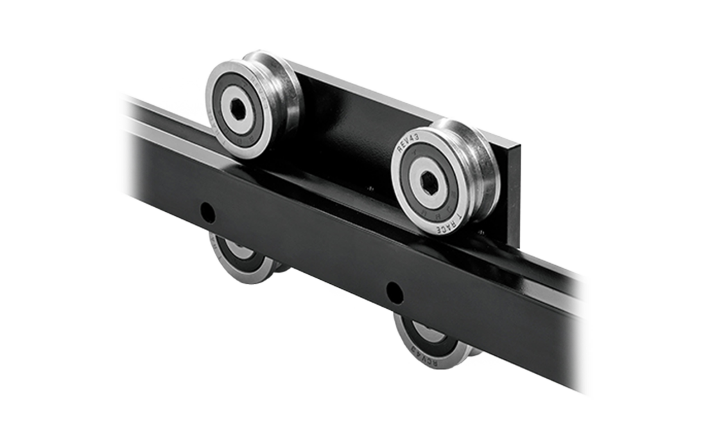 Modular linear guides with rollers