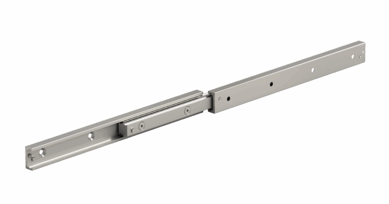 Full extension telescopic rails