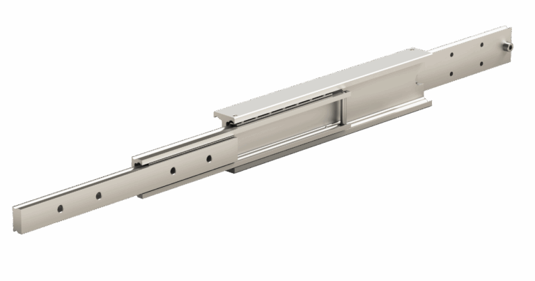 Over extension telescopic rails