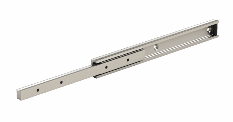 Partial extension telescopic rails