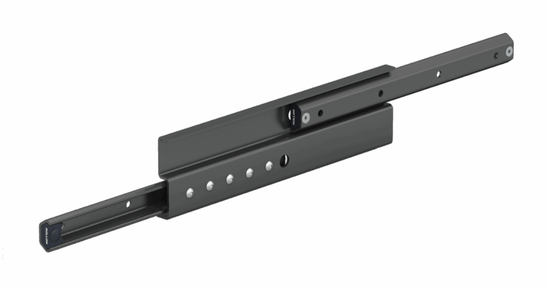 Full extension telescopic rails