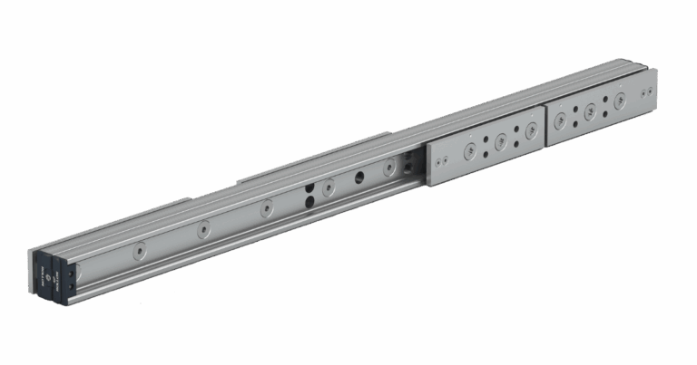 Full extension telescopic rails