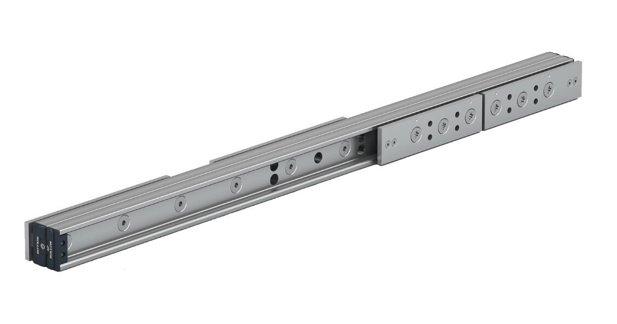 Full extension telescopic rails