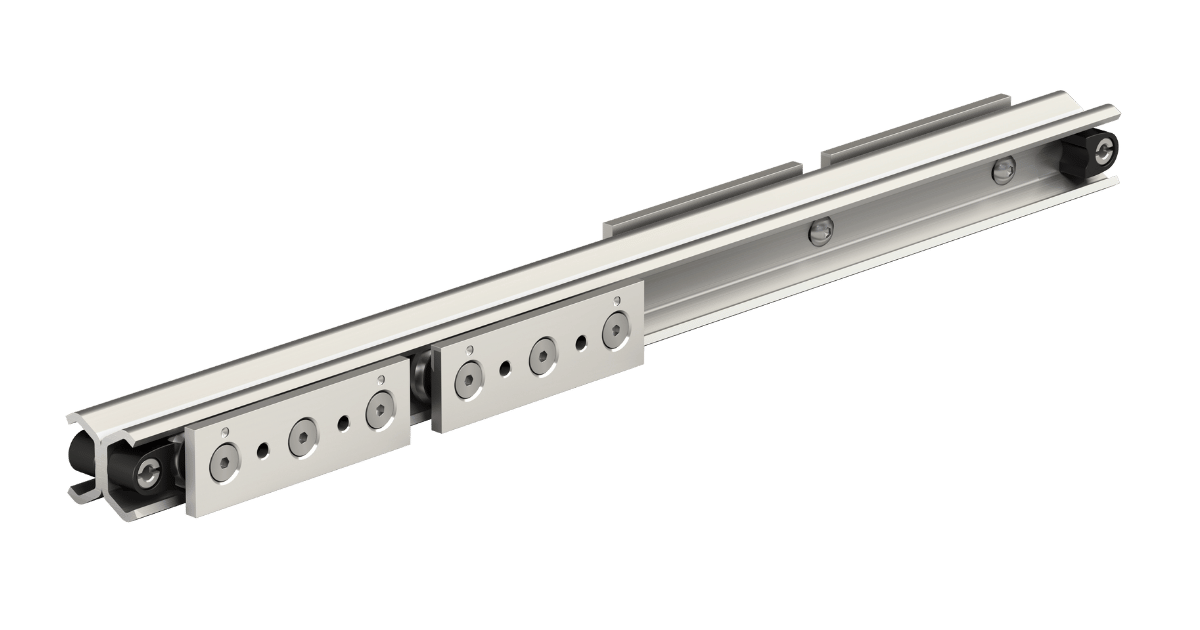 Full extension telescopic rails